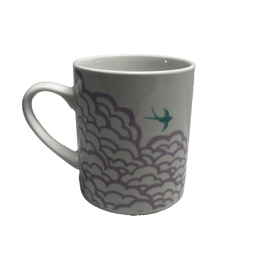 Magpie Mengsel Mug Purple Clouds Teal Bird
